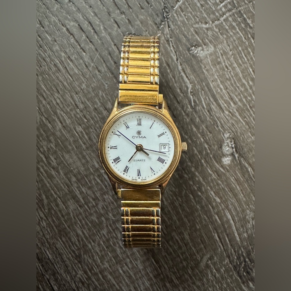 Cyma Gold Quartz Watch